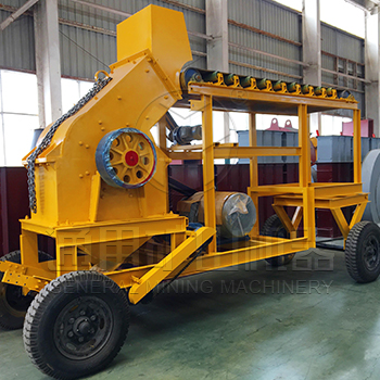 朝鮮客戶20-50 噸/時移動式煤炭破碎系統(tǒng)